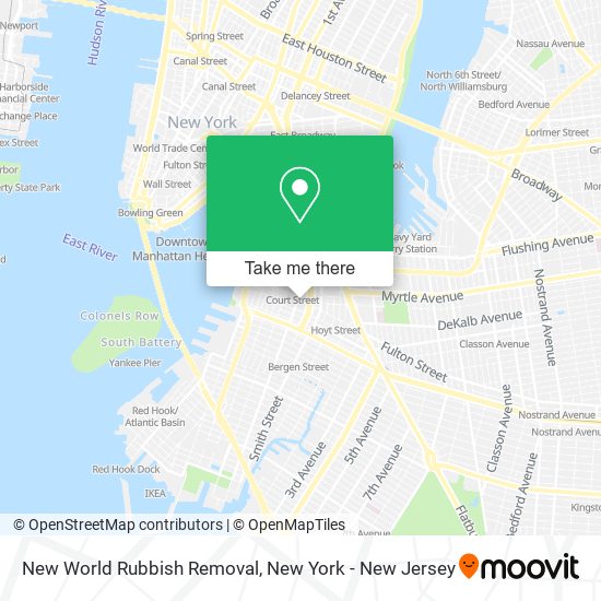 Mapa de New World Rubbish Removal