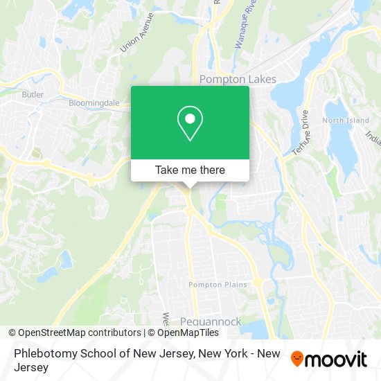 Mapa de Phlebotomy School of New Jersey