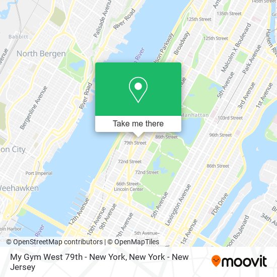 Mapa de My Gym West 79th - New York