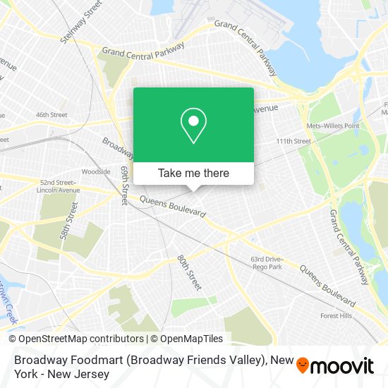 Mapa de Broadway Foodmart (Broadway Friends Valley)