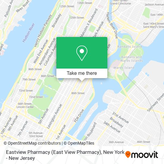 Mapa de Eastview Pharmacy (East View Pharmacy)