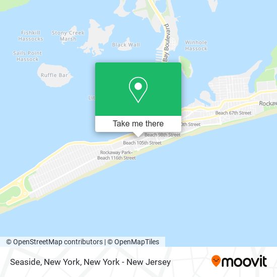 Seaside, New York map