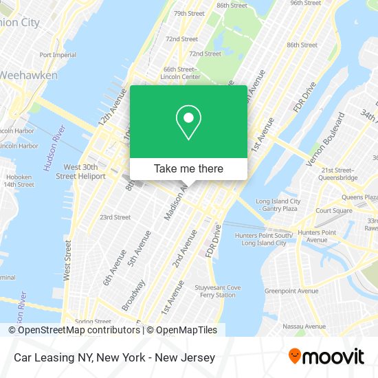 Mapa de Car Leasing NY