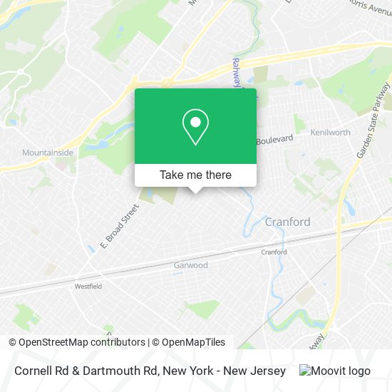 Mapa de Cornell Rd & Dartmouth Rd