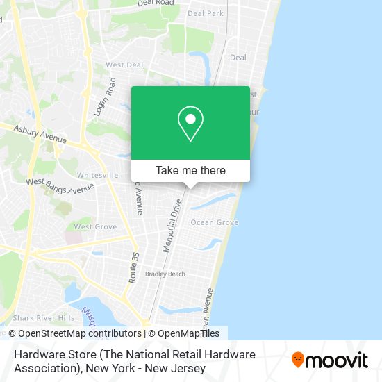 Mapa de Hardware Store (The National Retail Hardware Association)