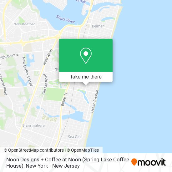 Mapa de Noon Designs + Coffee at Noon (Spring Lake Coffee House)