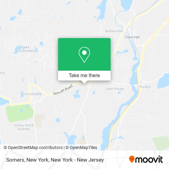 Mapa de Somers, New York