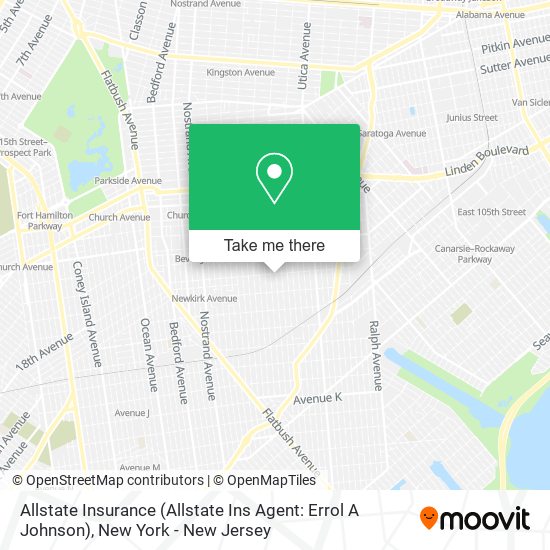 Allstate Insurance (Allstate Ins Agent: Errol A Johnson) map