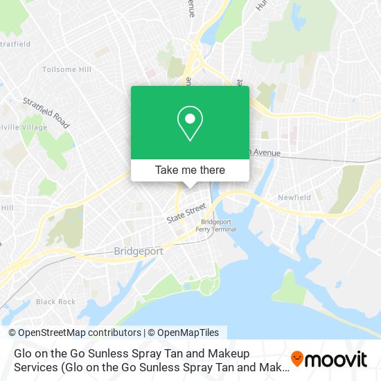 Glo on the Go Sunless Spray Tan and Makeup Services map