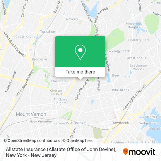 Mapa de Allstate Insurance (Allstate Office of John Devine)