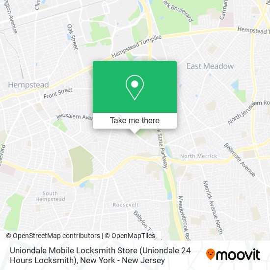 Uniondale Mobile Locksmith Store (Uniondale 24 Hours Locksmith) map