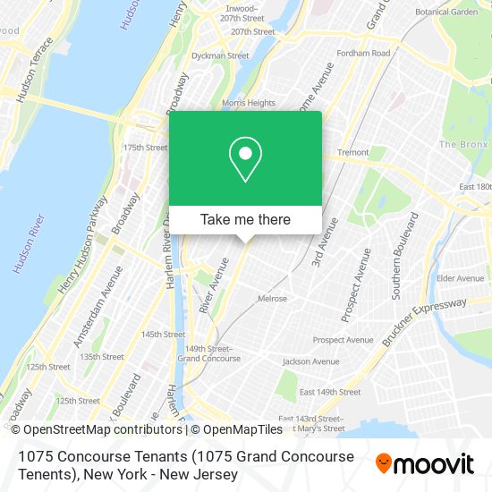 Mapa de 1075 Concourse Tenants (1075 Grand Concourse Tenents)