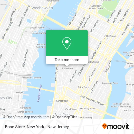 Bose Store map