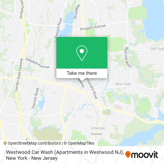 Westwood Car Wash (Apartments in Westwood NJ) map