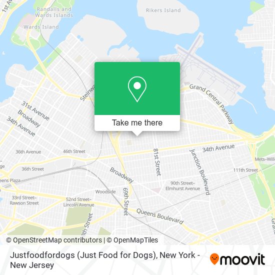 Justfoodfordogs (Just Food for Dogs) map