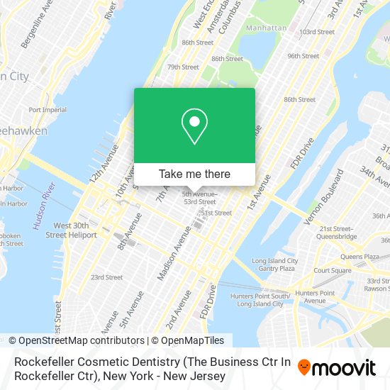 Mapa de Rockefeller Cosmetic Dentistry (The Business Ctr In Rockefeller Ctr)
