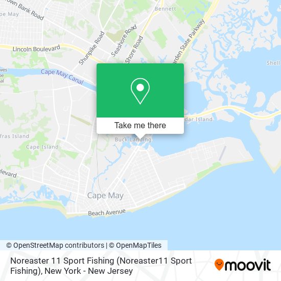 Mapa de Noreaster 11 Sport Fishing (Noreaster11 Sport Fishing)