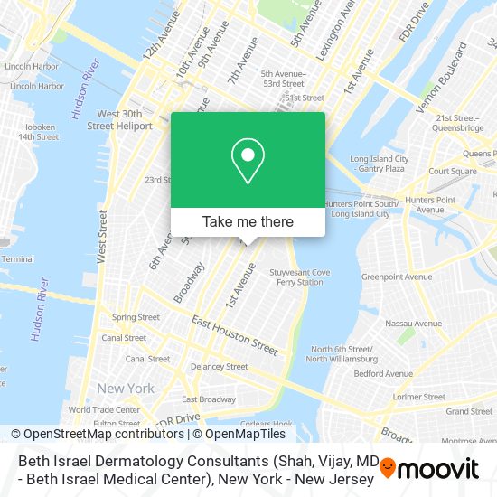 Beth Israel Dermatology Consultants (Shah, Vijay, MD - Beth Israel Medical Center) map