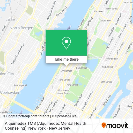 Mapa de Alquimedez TMS (Alquimedez Mental Health Counseling)