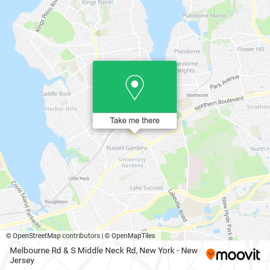 Mapa de Melbourne Rd & S Middle Neck Rd