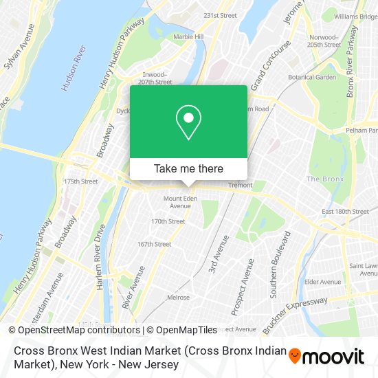 Cross Bronx West Indian Market map