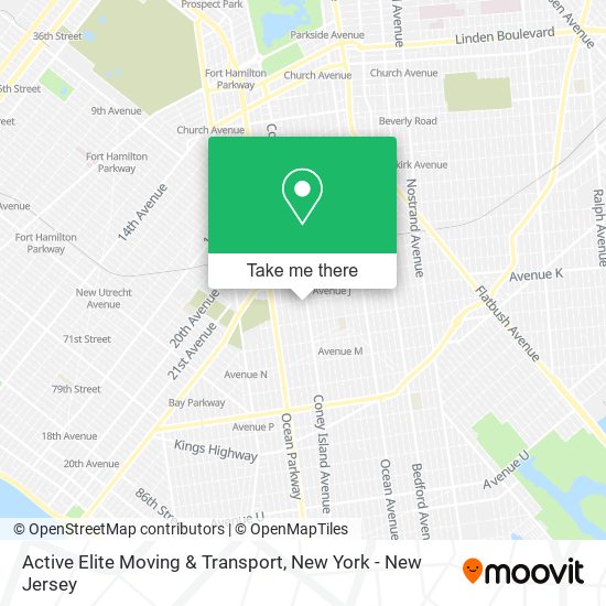 Active Elite Moving & Transport map