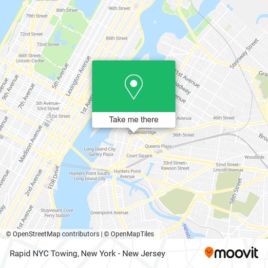 Mapa de Rapid NYC Towing