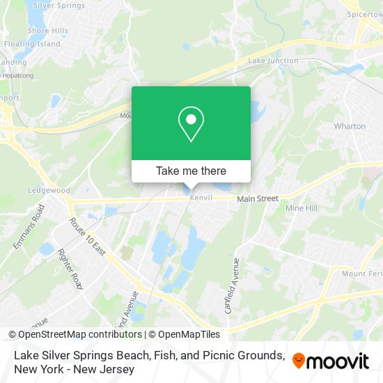 Lake Silver Springs Beach, Fish, and Picnic Grounds map