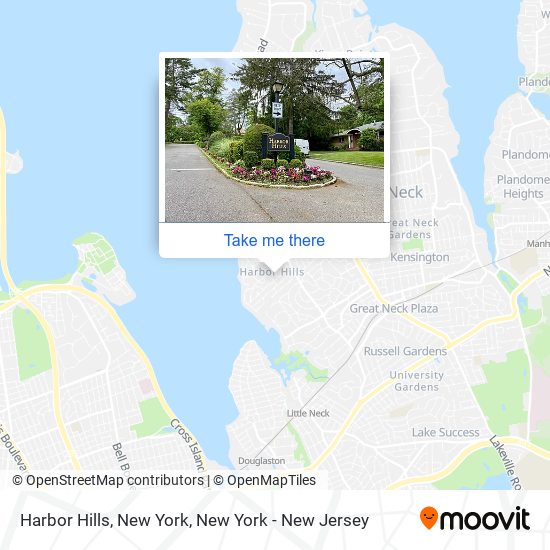 Mapa de Harbor Hills, New York