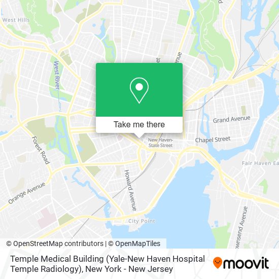 Temple Medical Building (Yale-New Haven Hospital Temple Radiology) map