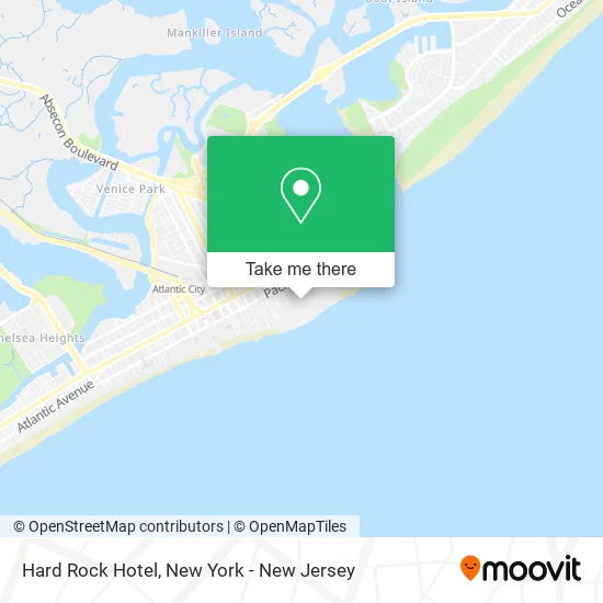 Hard Rock Hotel map