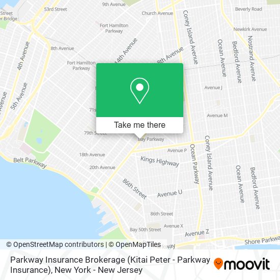 Mapa de Parkway Insurance Brokerage (Kitai Peter - Parkway Insurance)