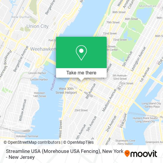 Mapa de Streamline USA (Morehouse USA Fencing)