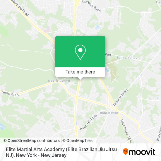 Elite Martial Arts Academy (Elite Brazilian Jiu Jitsu NJ) map
