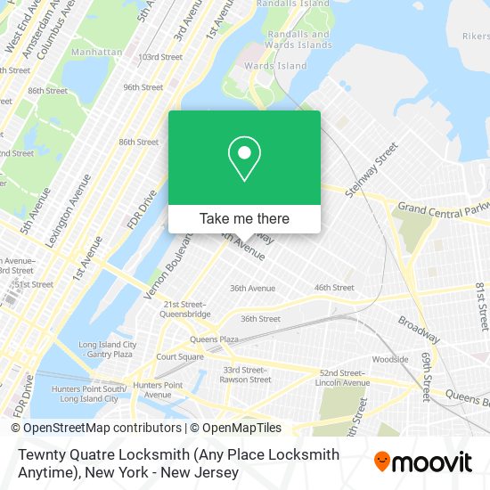 Mapa de Tewnty Quatre Locksmith (Any Place Locksmith Anytime)