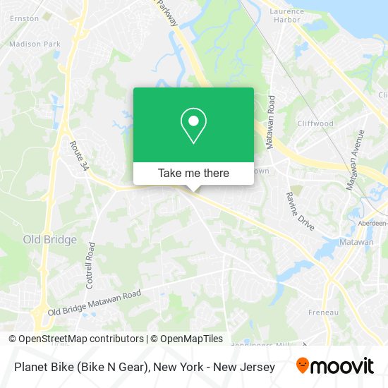 Mapa de Planet Bike (Bike N Gear)
