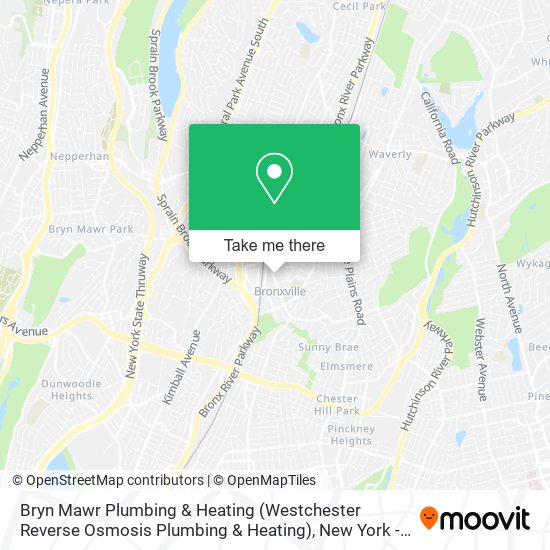 Mapa de Bryn Mawr Plumbing & Heating (Westchester Reverse Osmosis Plumbing & Heating)