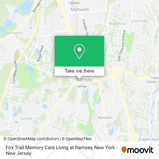 Mapa de Fox Trail Memory Care Living at Ramsey