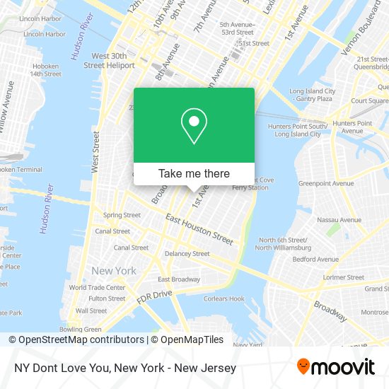 Mapa de NY Dont Love You