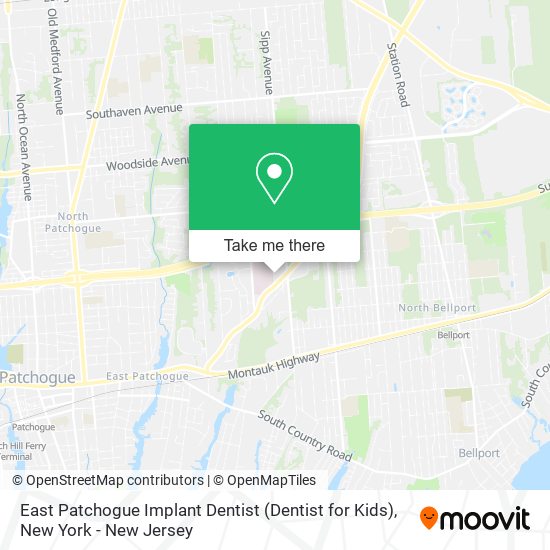 East Patchogue Implant Dentist (Dentist for Kids) map