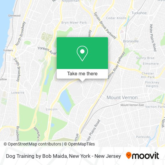 Dog Training by Bob Maida map