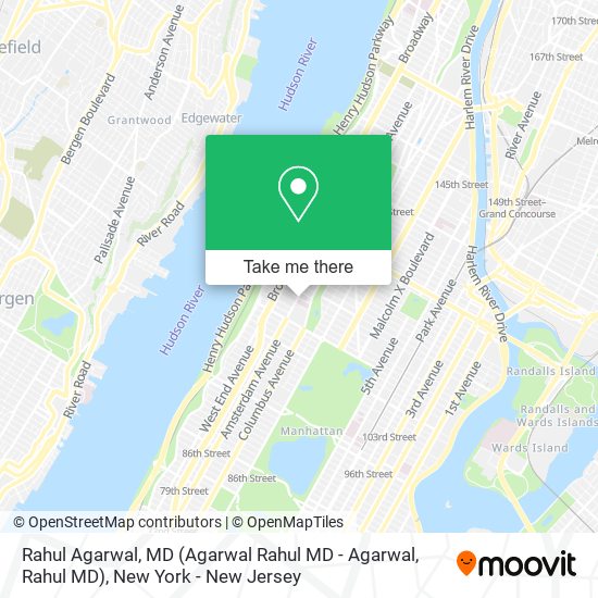 Rahul Agarwal, MD map