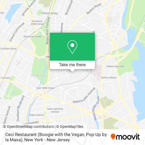 Mapa de Ceci Restaurant (Boogie with the Vegan, Pop-Up by la Masa)