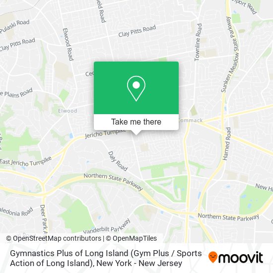 Mapa de Gymnastics Plus of Long Island (Gym Plus / Sports Action of Long Island)