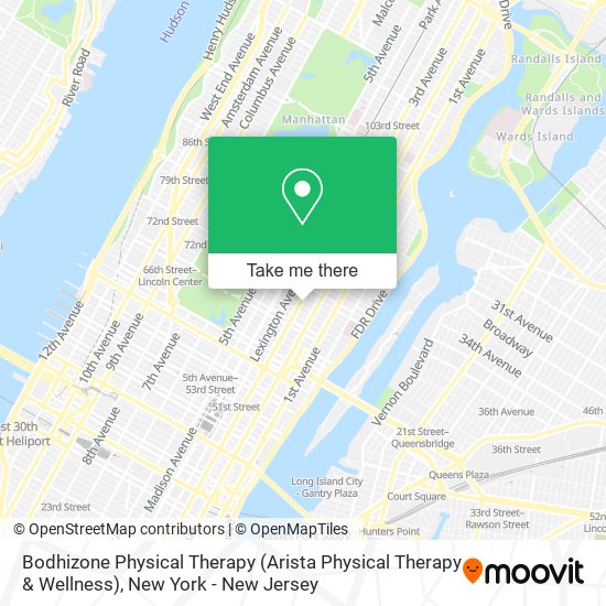 Mapa de Bodhizone Physical Therapy (Arista Physical Therapy & Wellness)