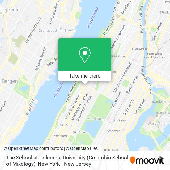 The School at Columbia University (Columbia School of Mixology) map