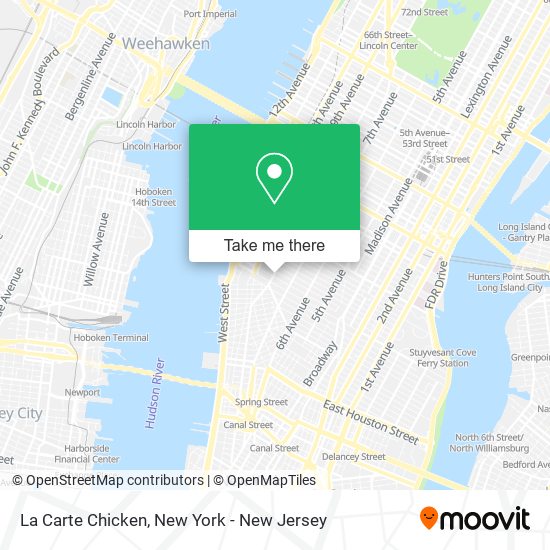La Carte Chicken map