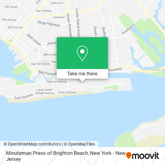 Minuteman Press of Brighton Beach map