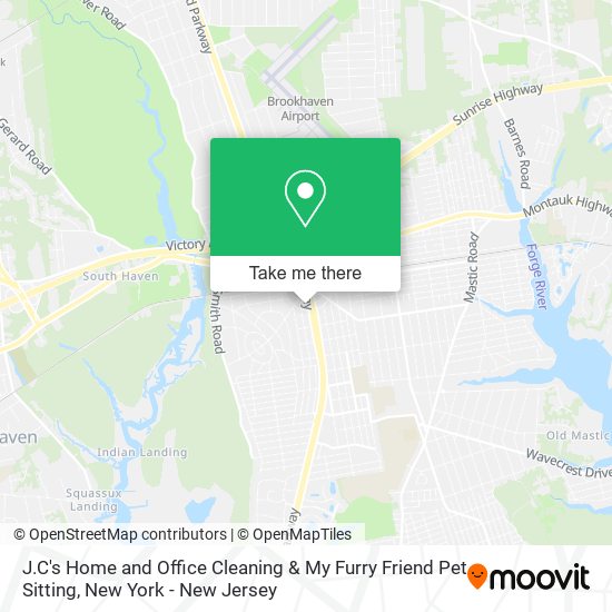 J.C's Home and Office Cleaning & My Furry Friend Pet Sitting map