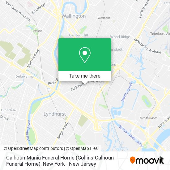 Calhoun-Mania Funeral Home map